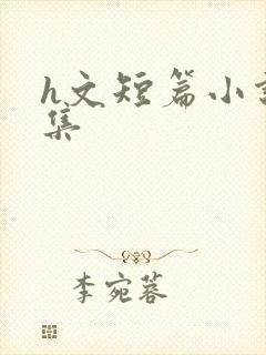 h文短篇小说合集封面