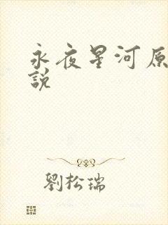 永夜星河原著小说封面