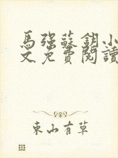 马强苏钥小说全文免费阅读最新章节封面