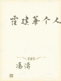 霍建华个人简历