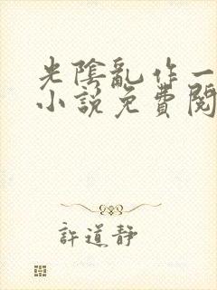 光阴乱作一团的小说免费阅读