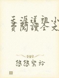 天涯道祖小说免费阅读全文无弹窗封面