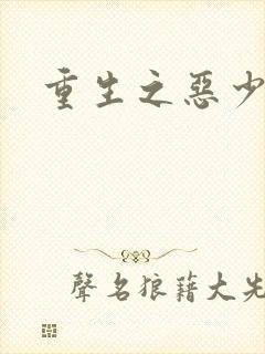 重生之恶少