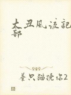 大丑风流记第二部封面