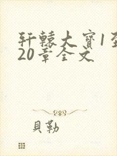 轩辕大宝1至720章全文