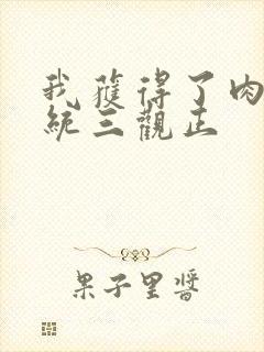 我获得了肉禽系统三观正