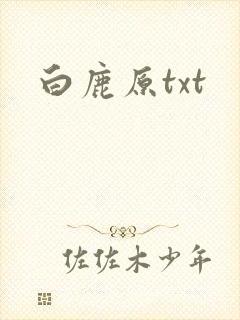 白鹿原txt