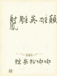 射雕英雄颠倒鸾凤封面