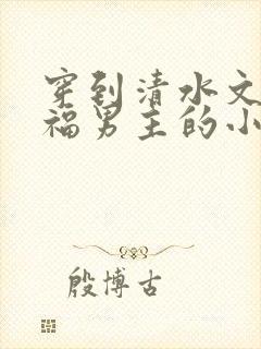 穿到清水文里造福男主的小说