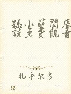 孙小萌闫辰的小说免费观看