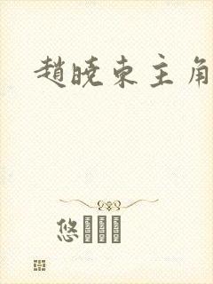 赵晓东主角小说