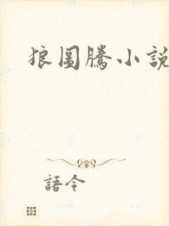 狼图腾小说封面