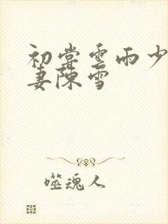 初尝云雨少妇人妻陈雪