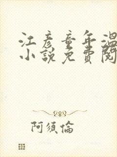 江彦童年温婉的小说免费阅读