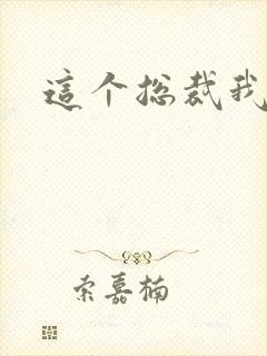 这个总裁我要了