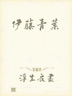 伊藤青叶封面