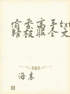 偷香高手txt精校版全文