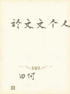 于文文个人简历