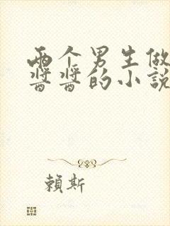 两个男生做酿酿酱酱的小说