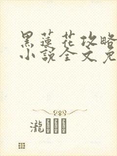 黑莲花攻略手册小说全文免费阅读笔趣阁