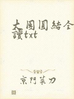 大团圆结全文阅读txt