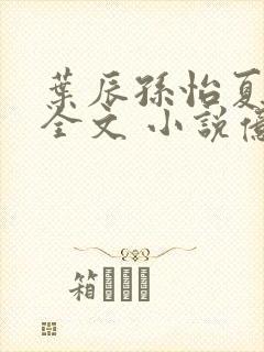 叶辰孙怡夏若雪全文 小说亿软