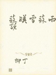 苏映雪苏雨柔小说