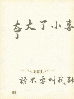 太大了小喜涨死了封面
