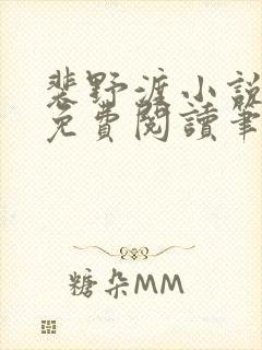 裴野渡小说全文免费阅读笔趣阁封面