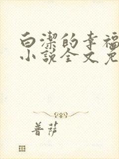 白洁的幸福生活小说全文免费笔趣阁阅读