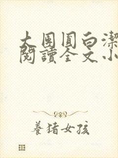 大团圆白洁免费阅读全文小说