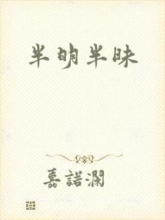 半明半昧封面