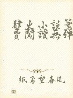 肆火小说笔趣免费阅读无弹窗