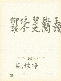 柳依儿与王傅小说全文阅读