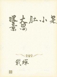 眼大肚小是什么意思