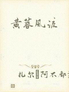 黄蓉风流封面