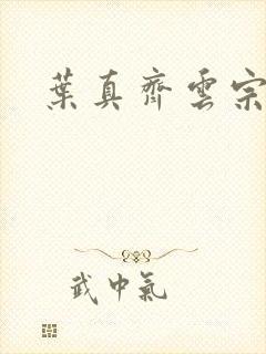 叶真齐云宗免费