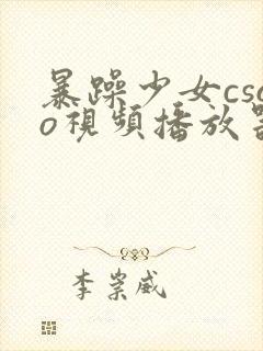 暴躁少女csgo视频播放器推荐