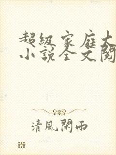 超级家庭大杂烩小说全文阅读