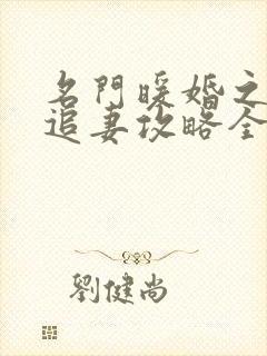 名门暖婚之权爷追妻攻略全文免费阅读