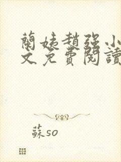 兰姨赵强小说全文免费阅读封面