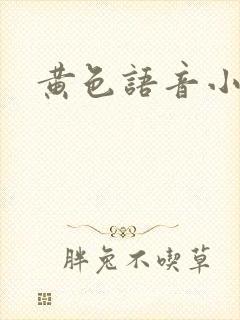 黄色语音小说