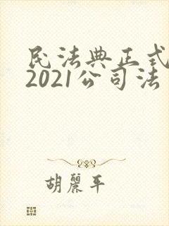 民法典正式全文2021公司法封面