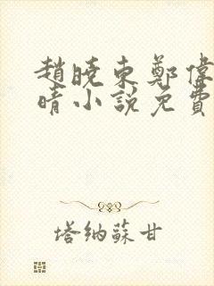 赵晓东郑伟吴雪晴小说免费阅读