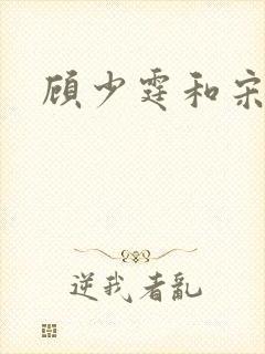 顾少霆和宋斯曼封面