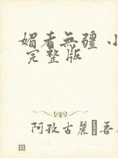 媚者无疆 小说 完整版