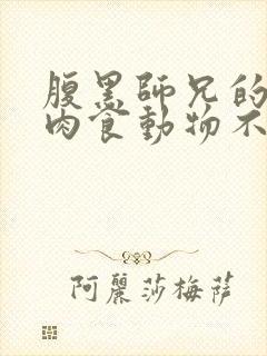 腹黑师兄的日常肉食动物不食草封面