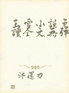 王雪小说免费阅读全文无弹窗