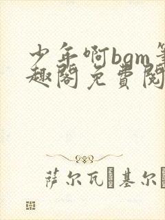 少年啊bgm笔趣阁免费阅读全文下载