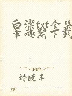 白洁txt全集笔趣阁下载